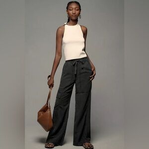 Anthropologie Pilcro Pull-On Pants, Black, size L, new with tags